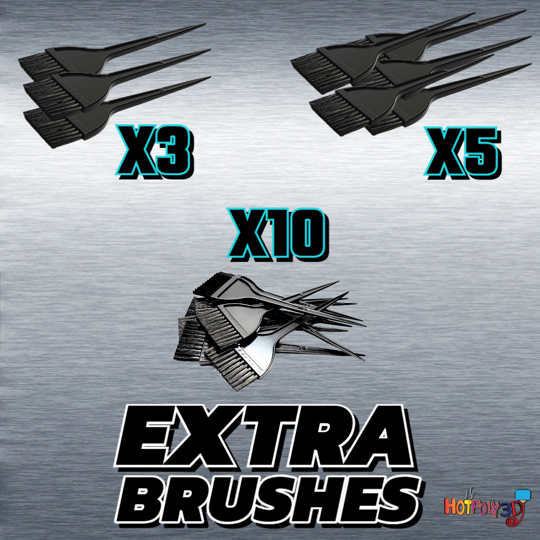 Extra Application Brushes | Wide Brushes Perfect For Applying Adhesives| Metallic Transfer Adhesive Brushes